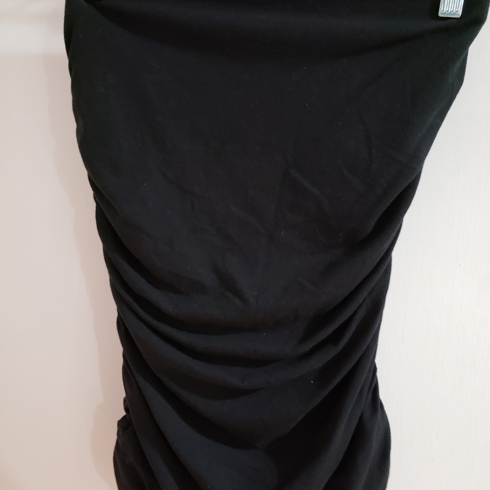 Express. Size XS. Black strapless top.